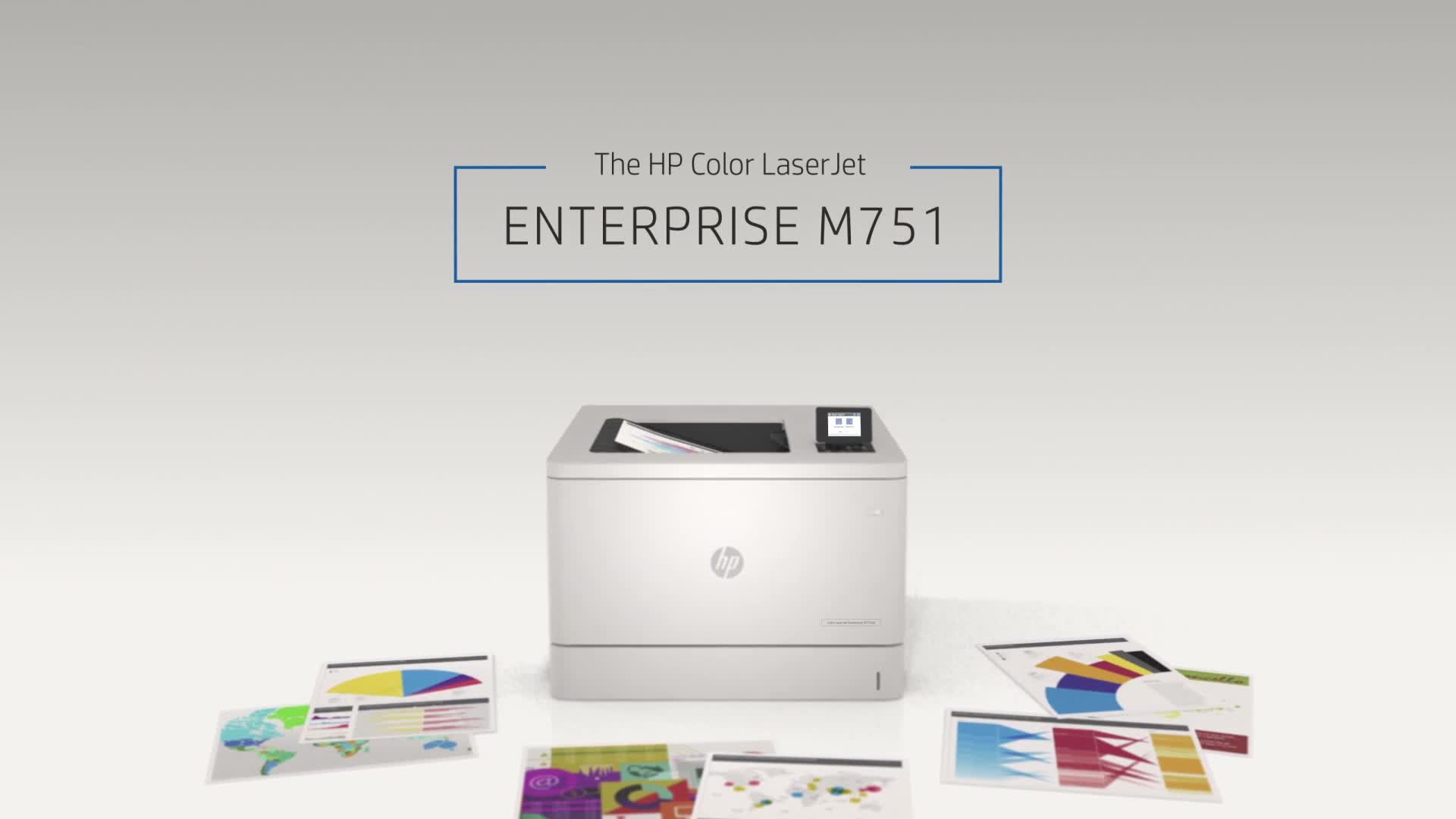 slide 1 of 21, show larger image, hp color laserjet enterprise m751 printer series - video 90s ww