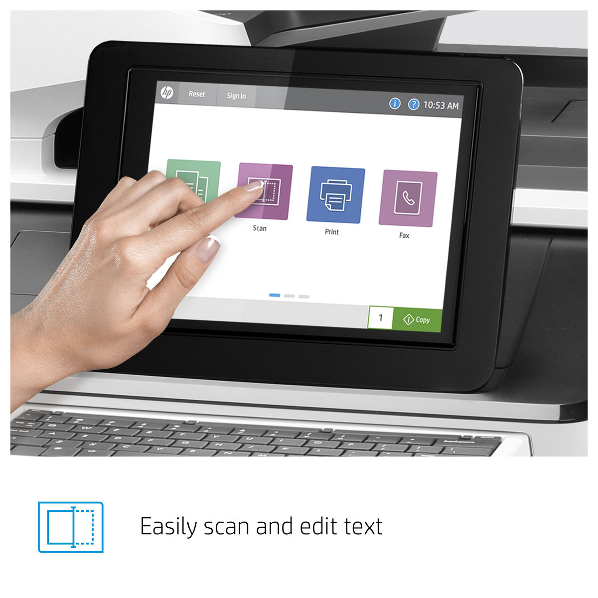 slide 1 of 14, show larger image, hp color laserjet enterprise flow mfp m776z