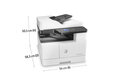 slide {0} of {1}, zoom in, HP LaserJet MFP M443nda