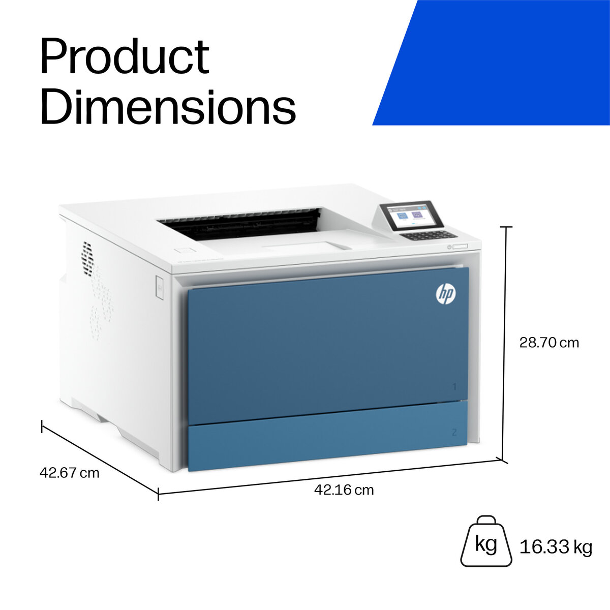 slide 1 of 20, show larger image, hp color laserjet enterprise 4701dn printer