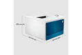 slide 3 of 9, zoom in, hp color laserjet pro 4202dn printer