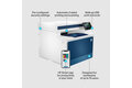 slide 1 of 14, zoom in, hp color laserjet pro mfp 4302fdw printer