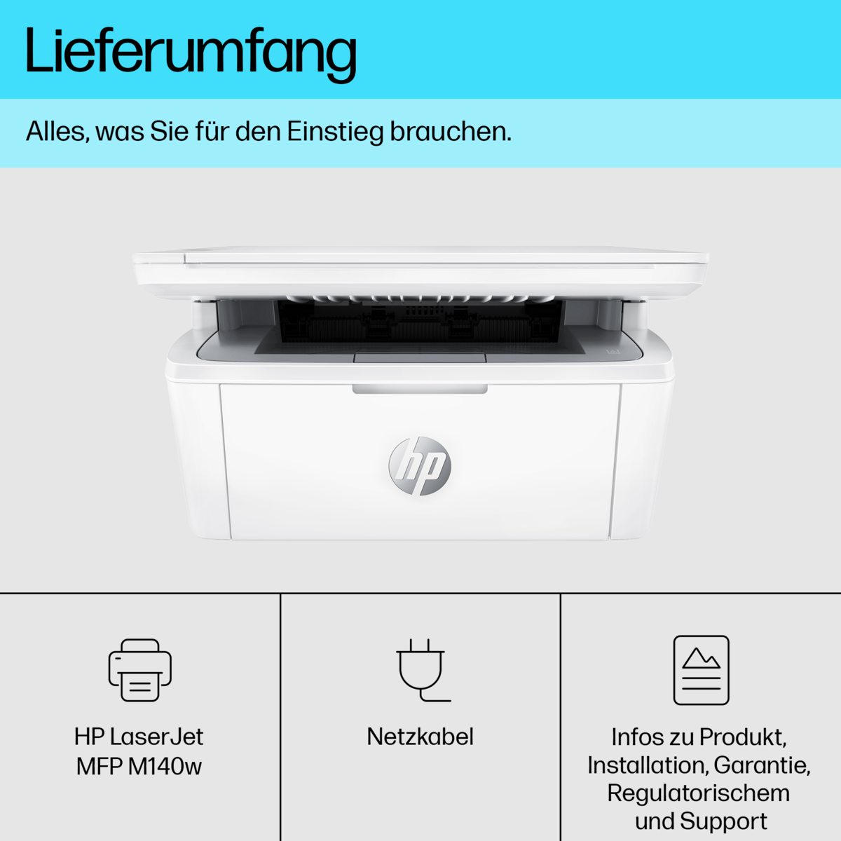 folie 19 von 20, vergrößern, hp laserjet mfp m140w drucker