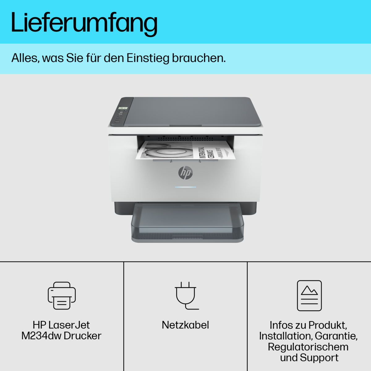 folie 6 von 20, vergrößern, hp laserjet mfp m234dw drucker