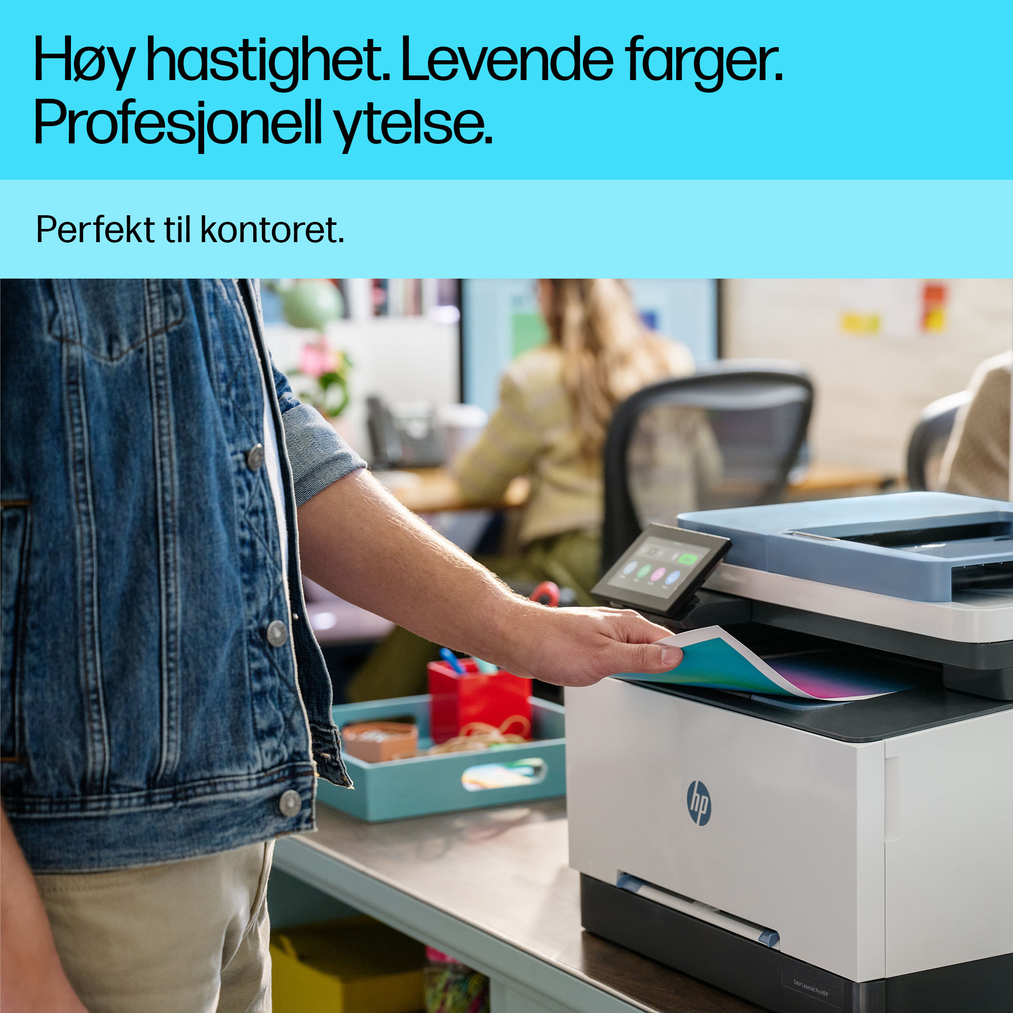 HP Color LaserJet Pro MFP 3302fdw (SURF BLUE) DM Desktop 1 - Norwegian