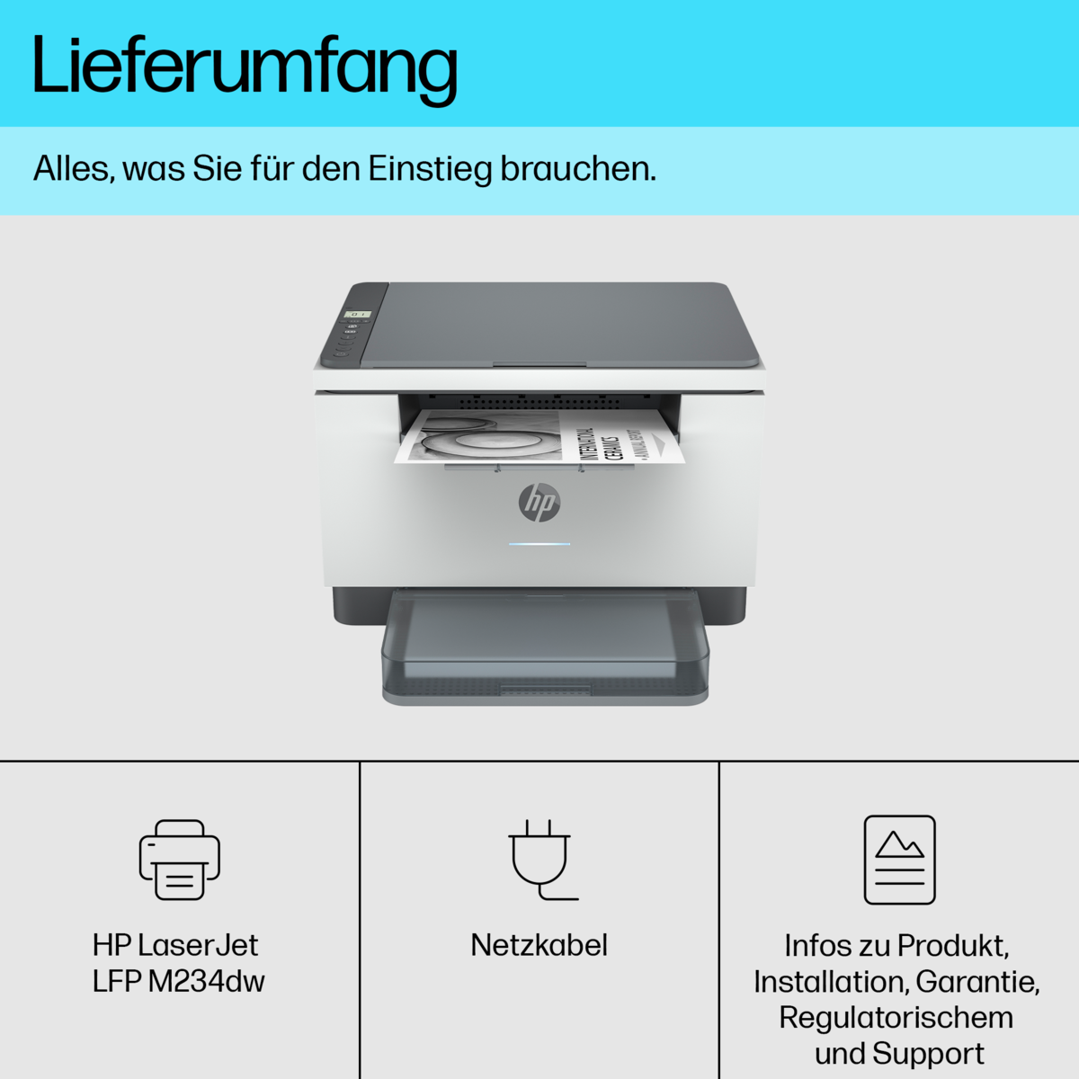 folie 4 von 20, vergrößern, hp laserjet mfp m234dw drucker