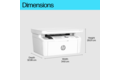 slide 1 of 20, zoom in, hp laserjet mfp m140w printer