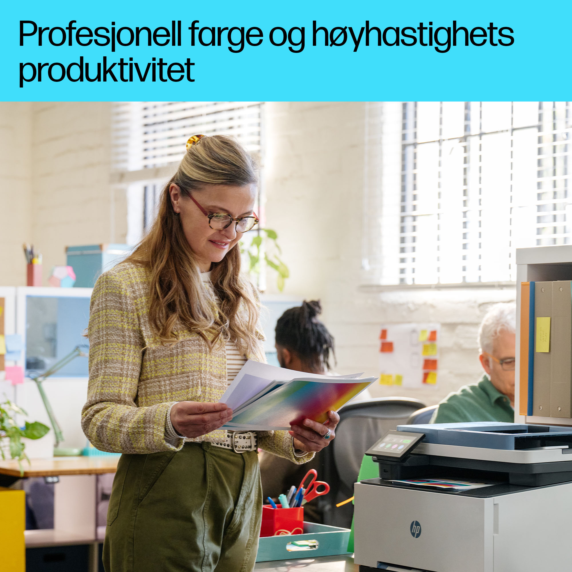 HP Color LaserJet Pro MFP 3302fdw (SURF BLUE) DM Desktop 2 - Norwegian