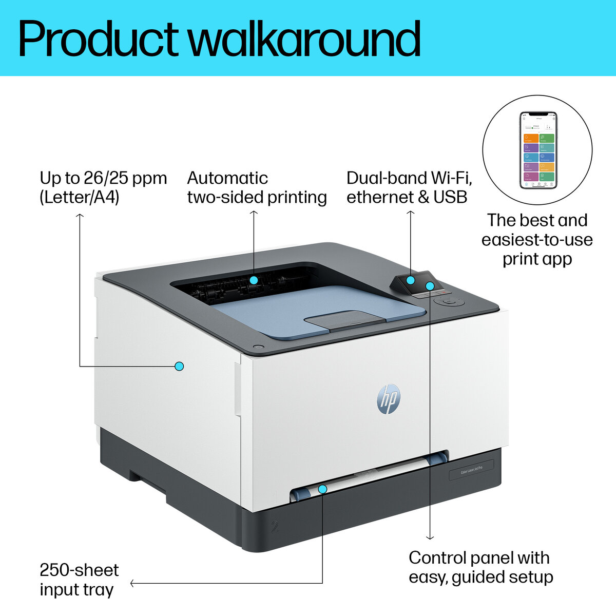 slide 1 of 20, show larger image, hp color laserjet pro 3202dw