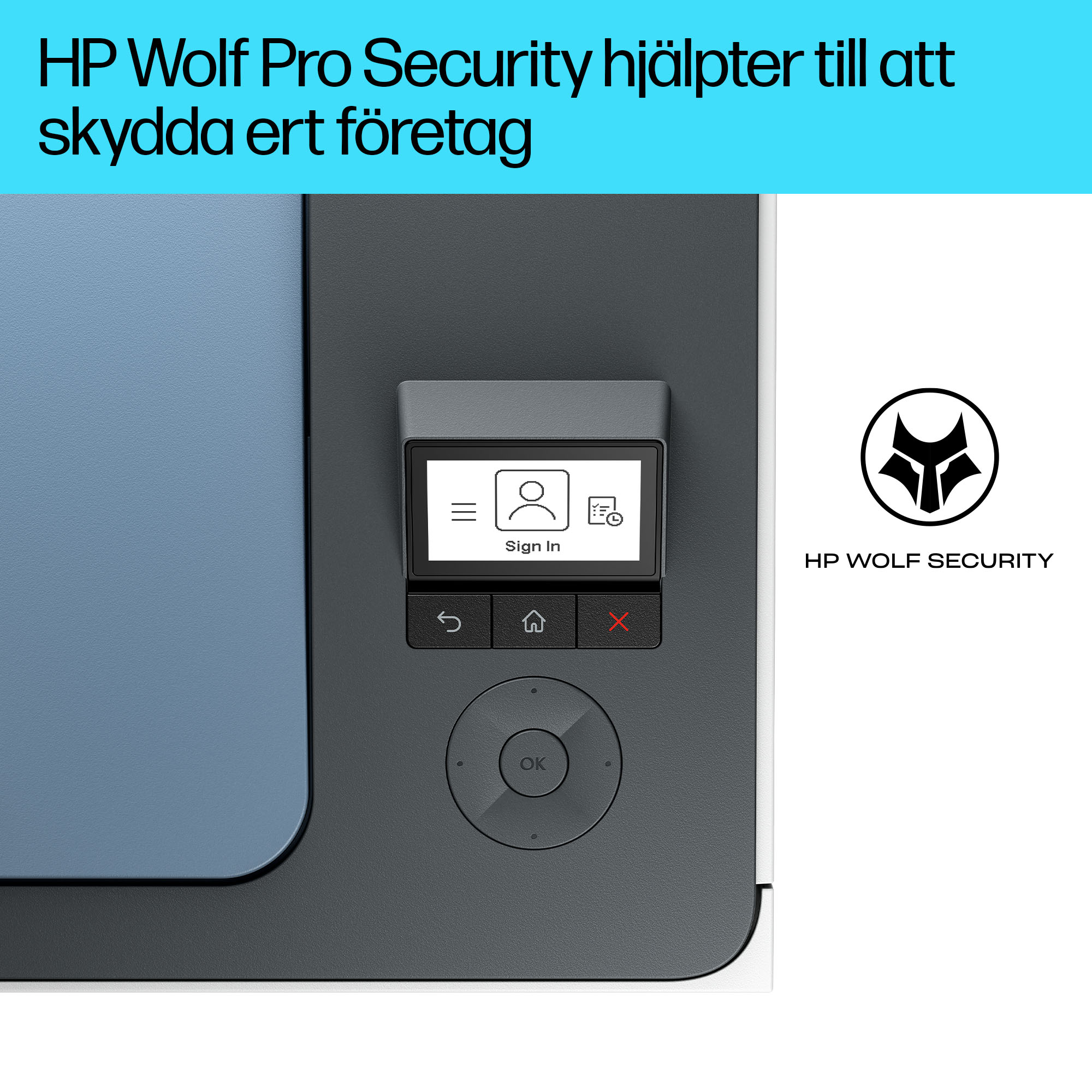 HP Color LaserJet Pro 3202dw (SURF BLUE) DM Desktop 5 - Swedish