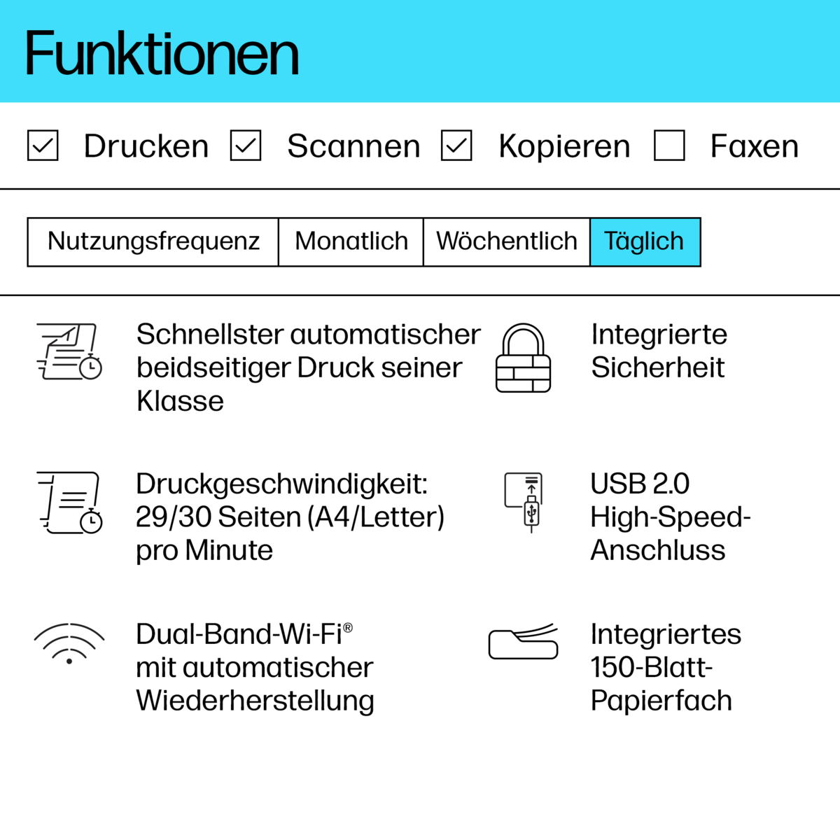 folie 15 von 20, vergrößern, hp laserjet mfp m234dw drucker