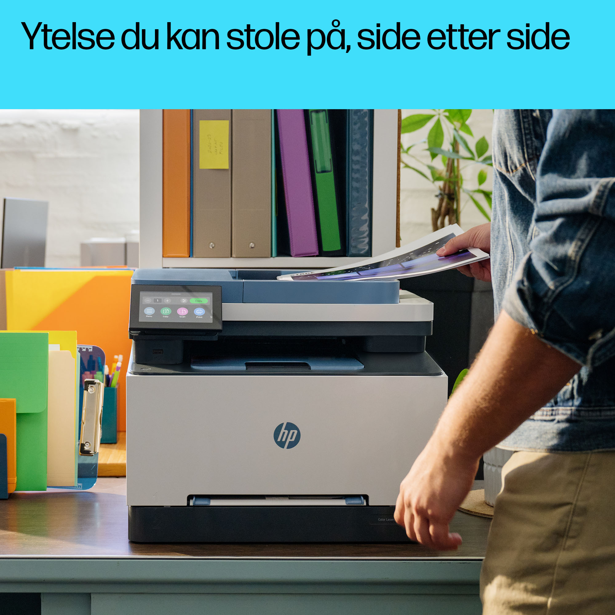 HP Color LaserJet Pro MFP 3302fdw (SURF BLUE) DM Desktop 3 - Norwegian
