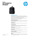 HP Prelude Pro Backpack Datasheet (English)