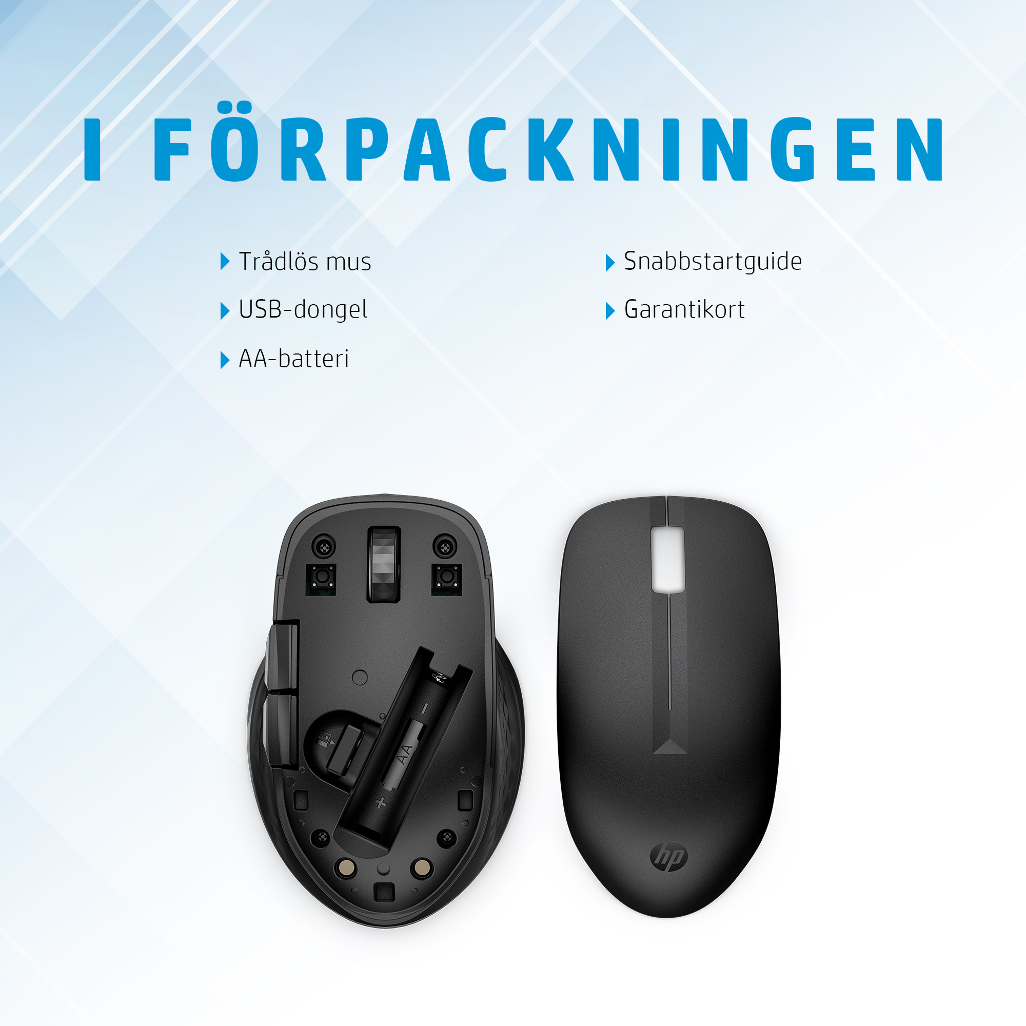 HP 435 Multi-Device Wireless Mouse - In the Box - Swedish {sv_SE}