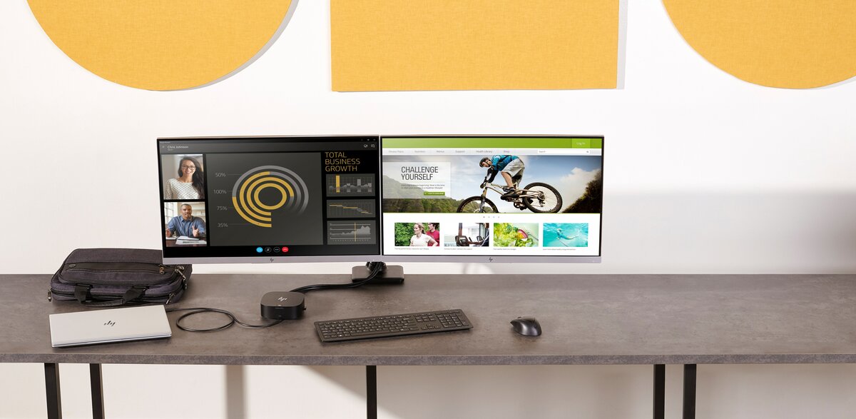 slide 4 of 9, show larger image, hp usb-c/a-universaldokk g2