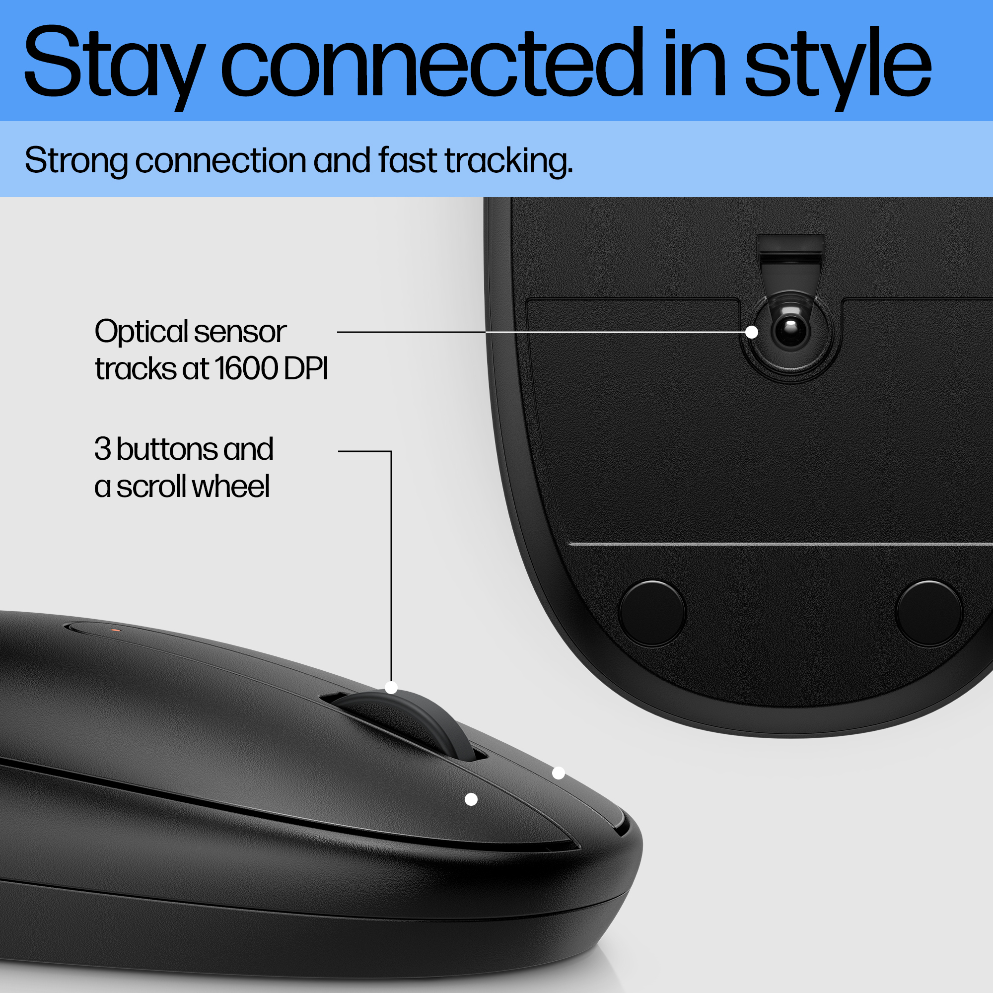 23C1 - HP 240 Bluetooth Mouse Black Annotated Image- VP_3