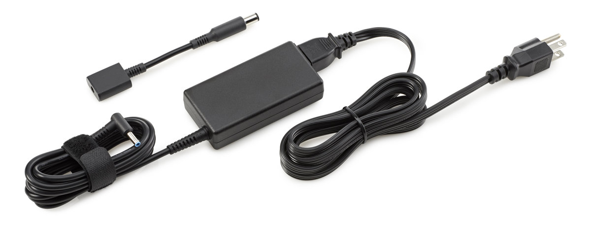 HP® Slim USB Laptop AC Adapter - 65W (G6H47AA#ABA)