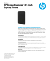 HP Renew Business 14.1-inch Laptop Sleeve (English)
