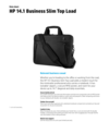 HP 14.1 Business Slim Top Load (English)
