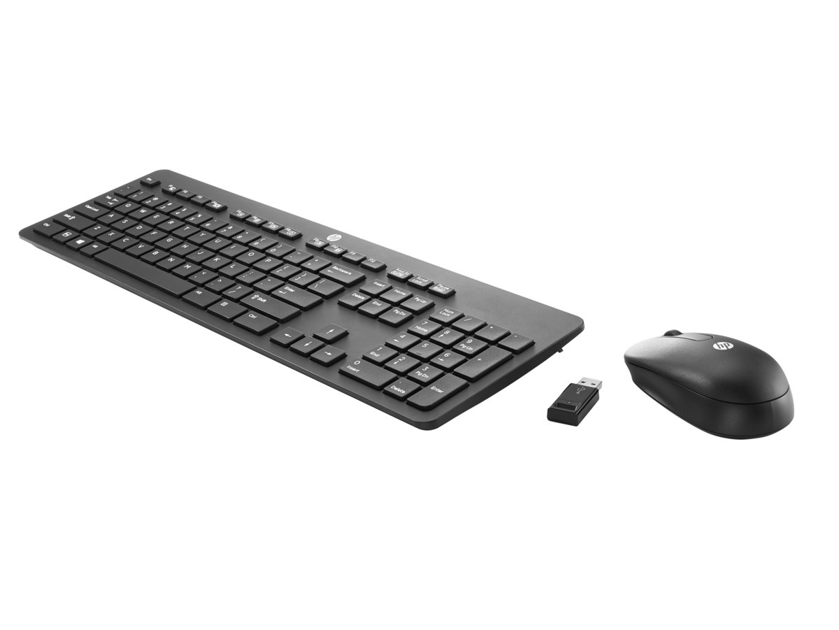 folie 2 von 3, vergrößern, kabellose hp slim tastatur und maus