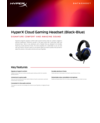 HyperX Cloud Gaming Headset (Black-Blue)