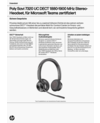 Poly Savi 7320 UC Stereo Microsoft Teams Certified DECT 1880-1900 MHz Headset