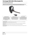 Poly Voyager 5200-M Office Headset +USB-A to Micro USB Cable TAA