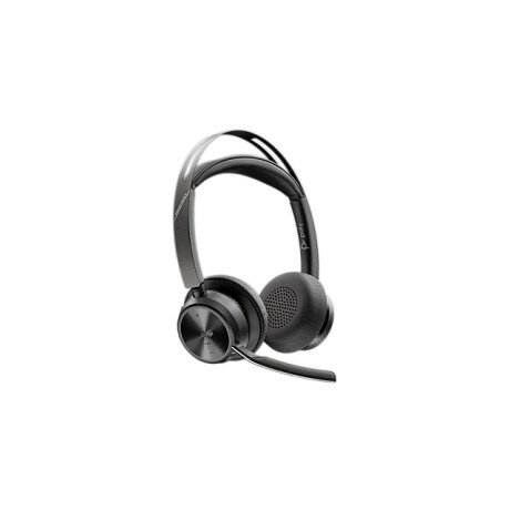 Poly Voyager Focus 2 USB-C-C-Headset, für Microsoft Teams zertifiziert, + USB-C/A-Adapter
