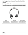 Poly Voyager Focus 2 Microsoft Teams Certified USB-A Headset