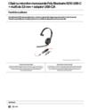 Poly Blackwire 5210 Monaural USB-C Headset +3.5mm Plug +USB-C/A Adapter