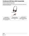 Poly Blackwire 3225 Stereo USB-A Headset (Bulk)