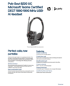 Poly Savi 8220 UC Microsoft Teams Certified DECT 1880-1900 MHz USB-A Headset