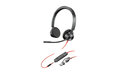 slide {0} of {1}, zoom in, Poly Blackwire 3325 Stereo Microsoft Teams Certified USB-C Headset +3.5mm Plug +USB-C/A Adapter