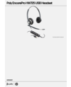 Poly EncorePro 725 USB-A Stereo Headset TAA