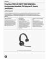 Poly Savi 7310 UC Monaural Microsoft Teams Certified DECT 1880-1900 MHz Headset