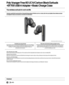 Poly Voyager Free 60 UC M Carbon Black Earbuds +BT700 USB-A Adapter +Basic Charge Case