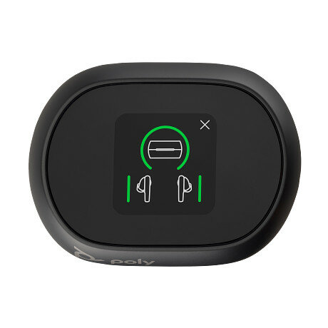 Poly Voyager Free 60+ UC Carbon Black Earbuds +BT700 USB-C Adapter +Touchscreen Charge Case