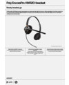 Poly EncorePro 520 Binaural Headset +Quick Disconnect