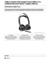 Poly Voyager Focus 2 Microsoft Teams Certified USB-C-C Headset +USB-C/A Adapter
