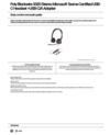 Poly Blackwire 3320 Stereo Microsoft Teams Certified USB-C Headset +USB-C/A Adapter