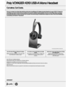Poly Voyager 4310 USB-A Headset +BT700 dongle
