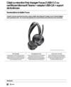 Poly Voyager Focus 2 Microsoft Teams Certified USB-C-C Headset +USB-C/A Adapter +Charging Stand