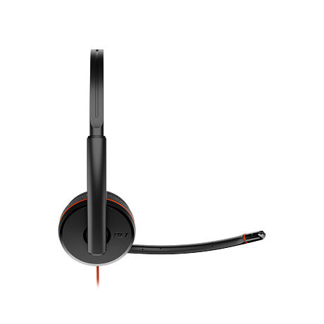 Poly Blackwire 3225 Stereo USB-C Wired Headset, 7.40 ft Cable
