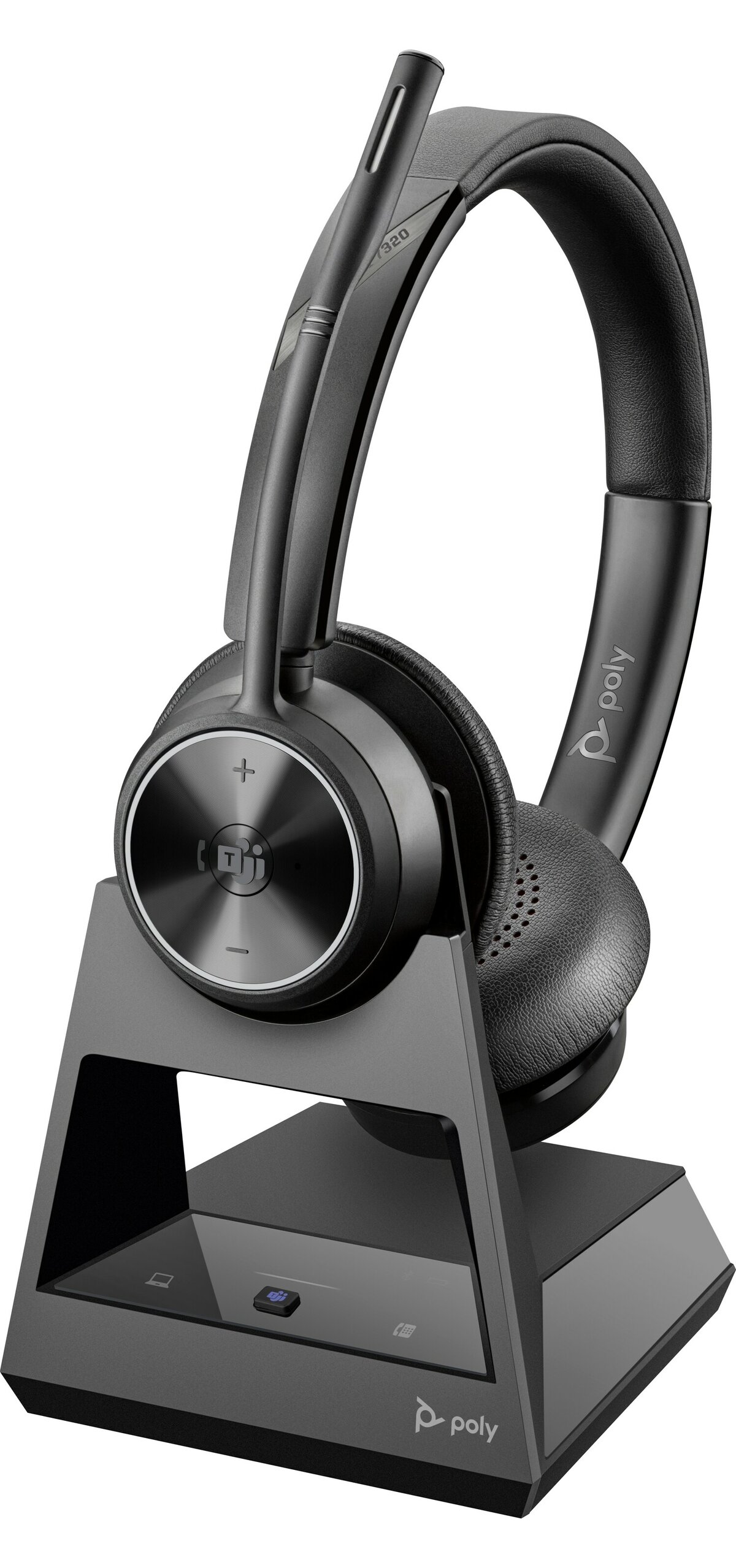 folie 1 von 3, vergrößern, poly savi 7320-m office dect 1880-1900 mhz stereo-headset