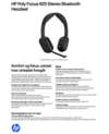 HP Poly Focus 625 Stereo Bluetooth Headset