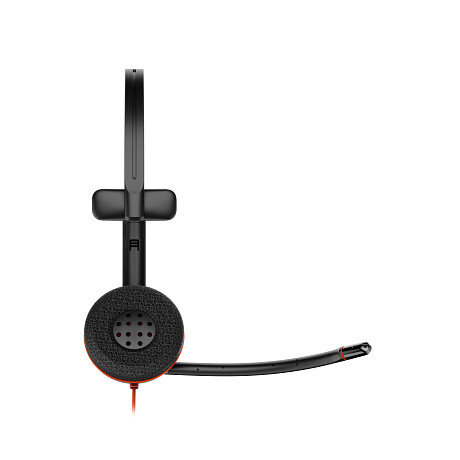 Poly Blackwire 3210 Monaural USB-C Headset +USB-C/A Adapter (Bulk)