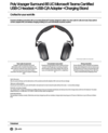 Poly Voyager Surround 85 UC Microsoft Teams Certified USB-C Headset +USB-C/A Adapter +Charging Stand