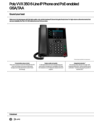 Poly VVX 350 6-Line IP Phone and PoE-enabled GSA/TAA