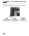 Poly Edge E400 IP Phone and PoE-enabled with Power Supply US