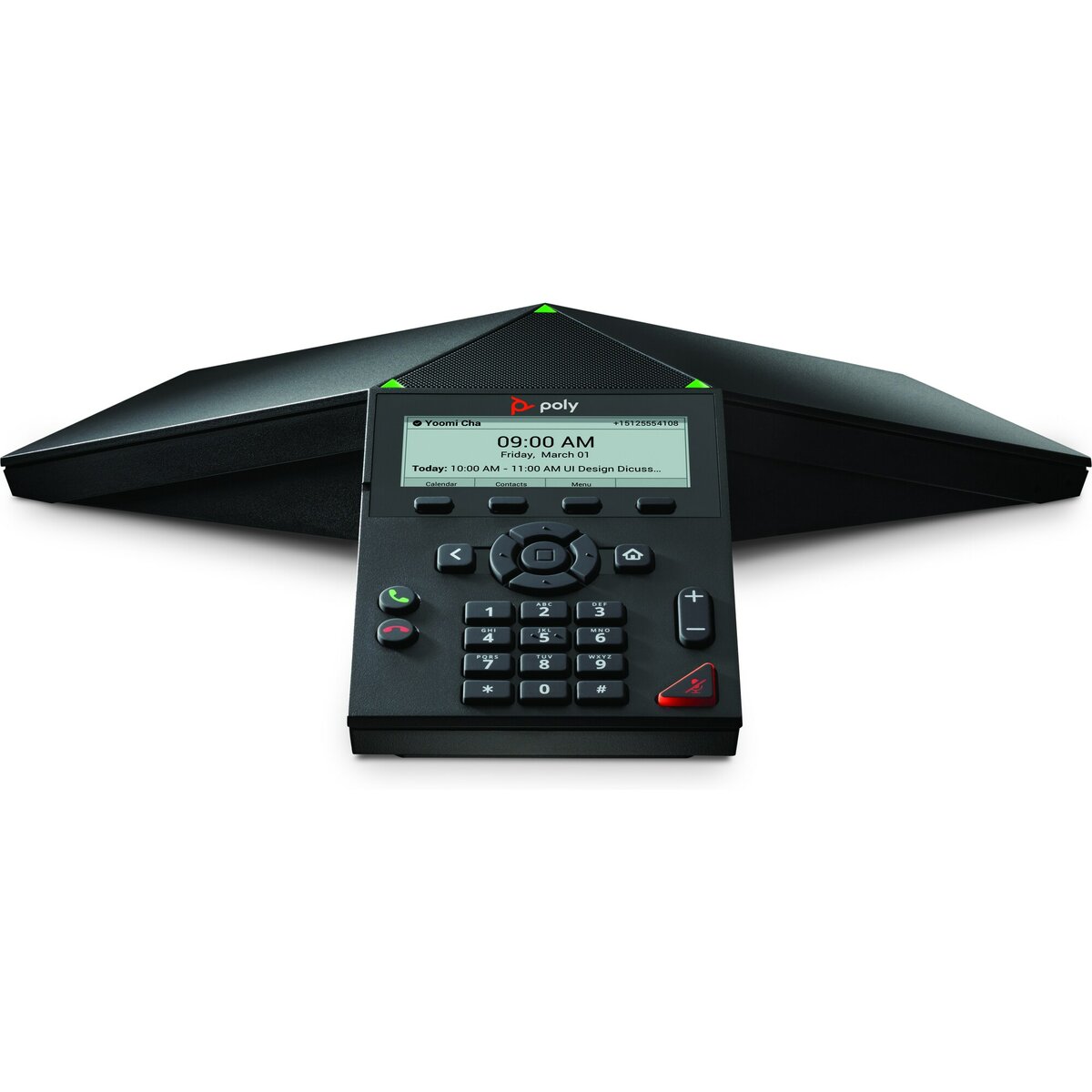 folie 1 von 4, vergrößern, poly trio 8300 ip-konferenztelefon und poe-fähig